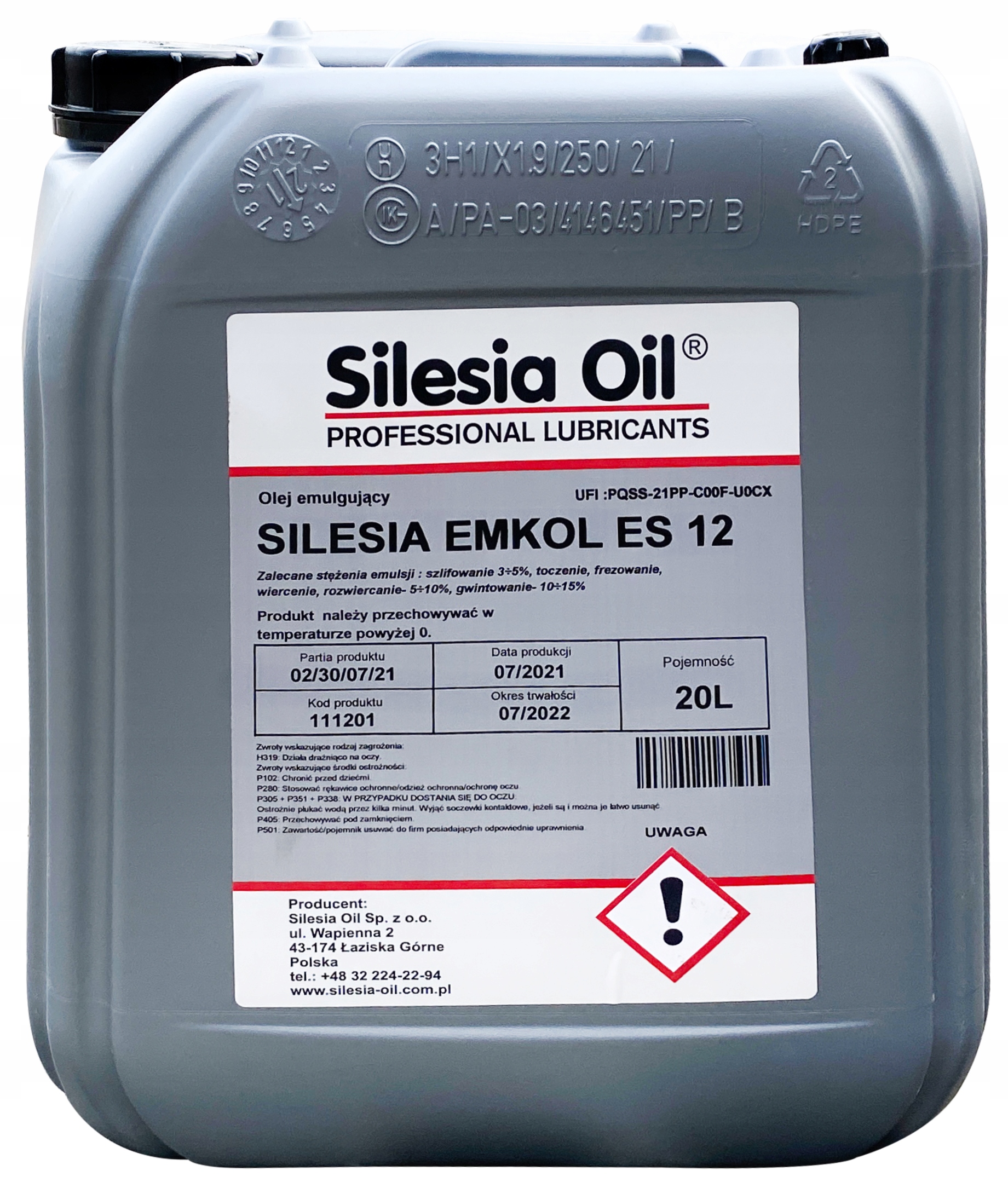 Silesia Oil ES-12 emulgačný olej 20 l